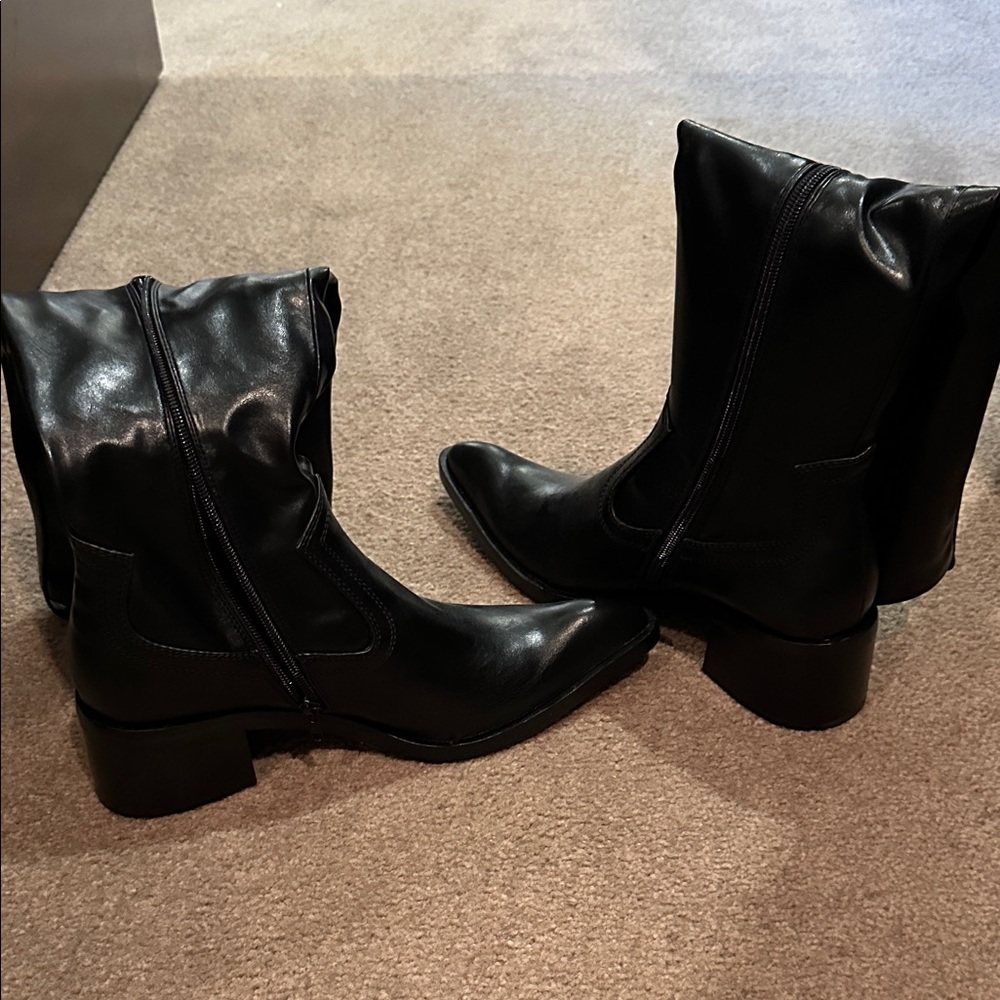 FP Movement by Free People Sleek Black Heeled Boots